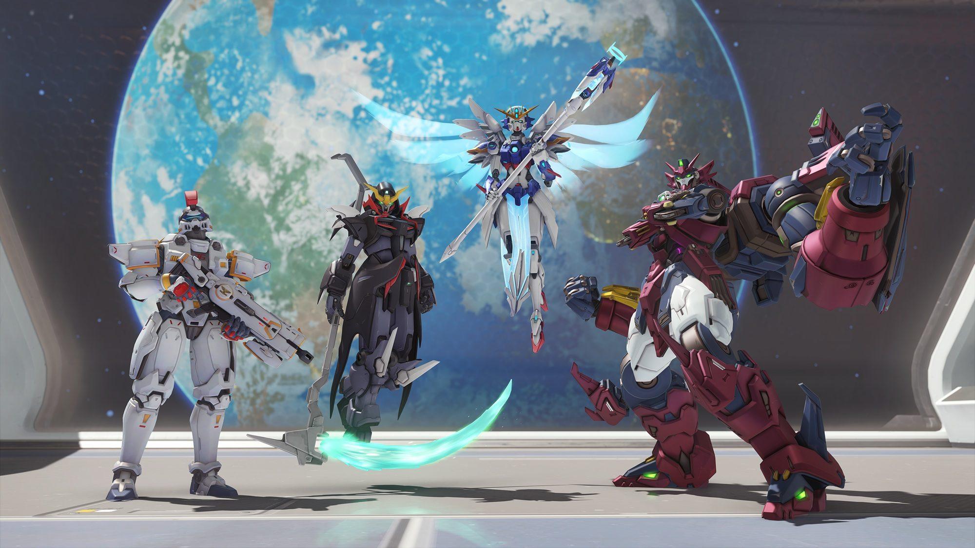 Gundam Wing Mobile Suits Appear As Overwatch 2 Skins